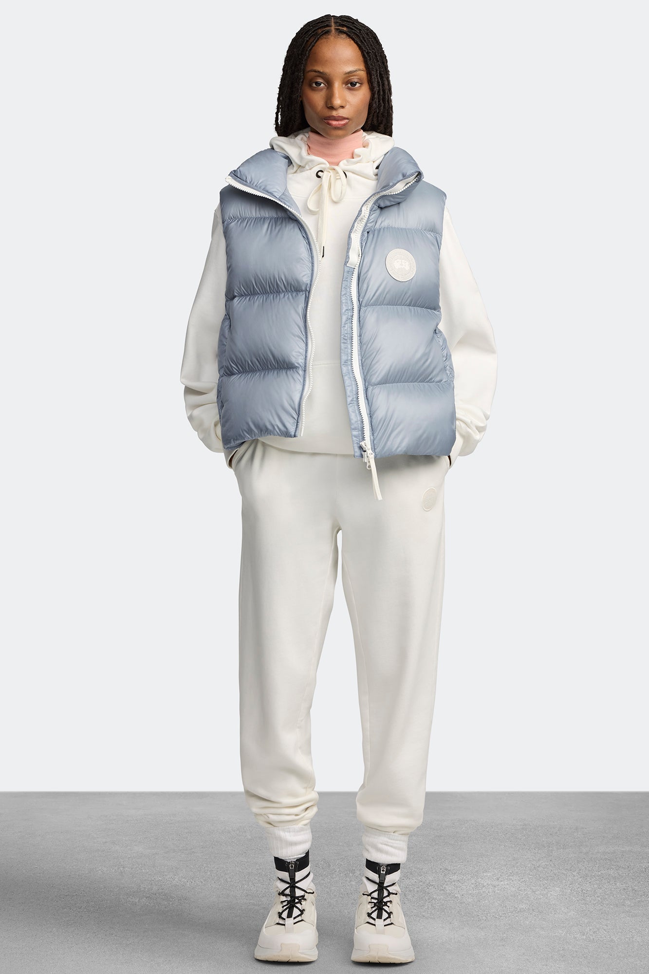 Cypress Puffer Vest - White Disc – Canada Goose