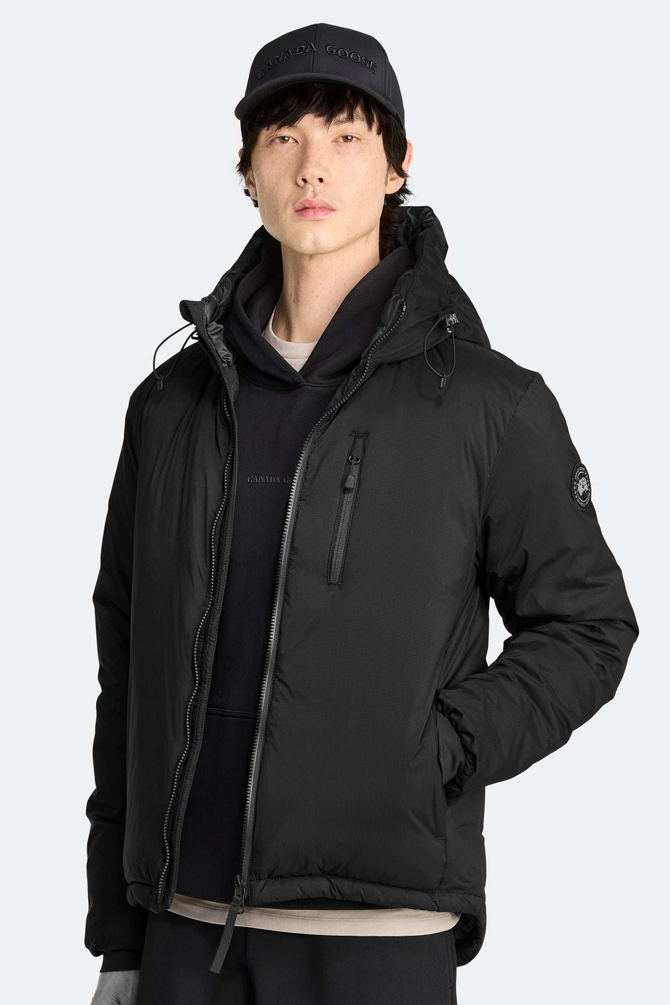   \"LODGE JACKET BLACK LABEL” Canada Goose Men's Black Label Lodge Jacket – Saint Bernard
