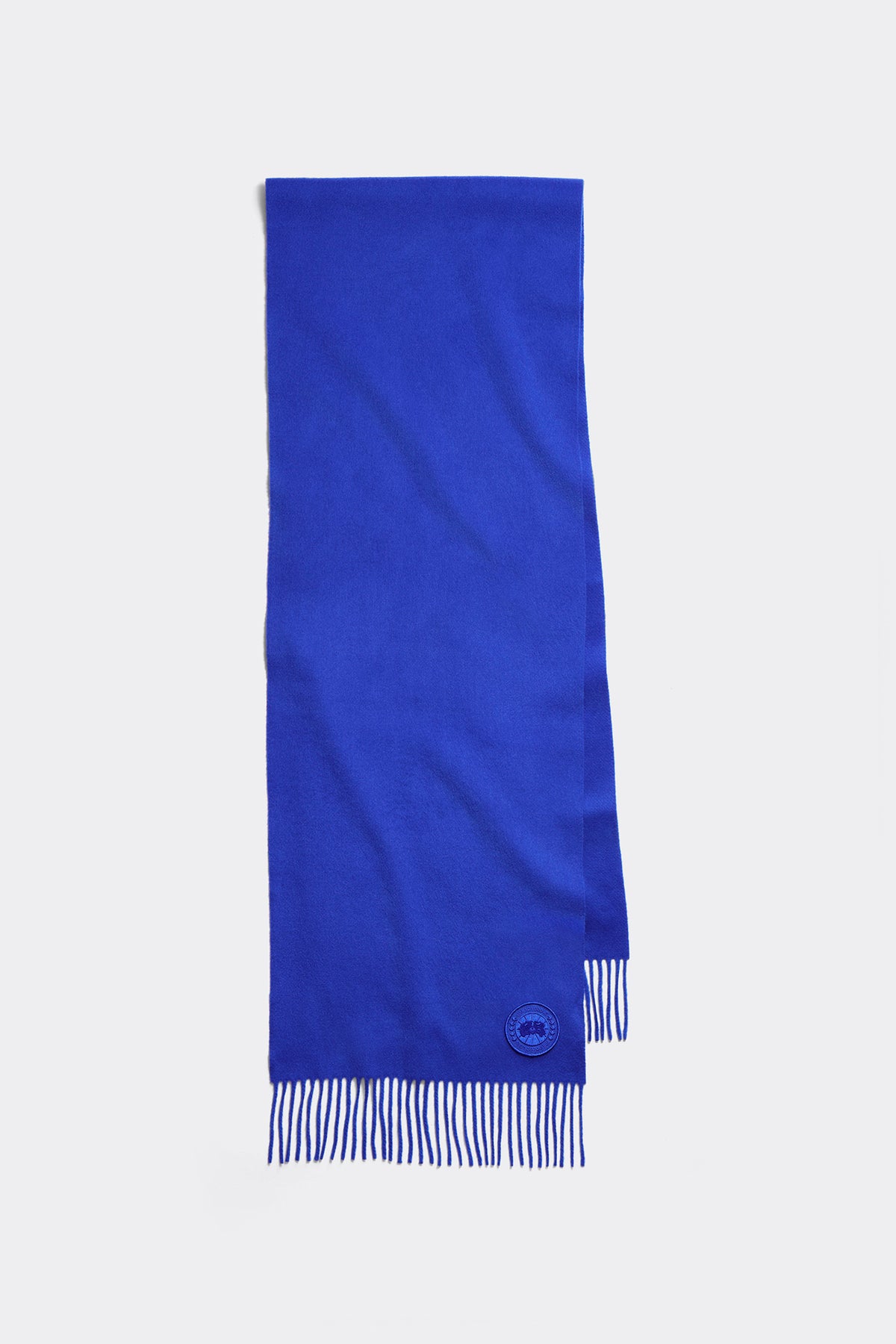 Wool Cashmere Blend Fringe Scarf