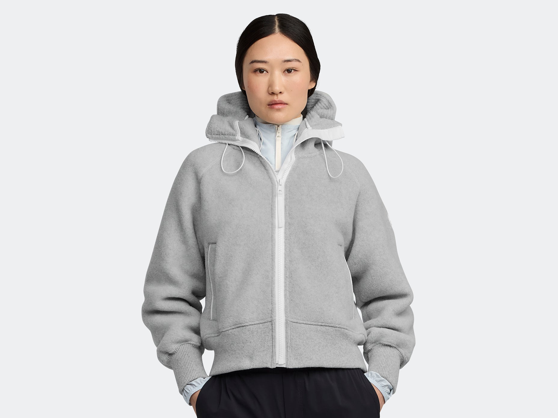 【 】フリース CHILLIWACK FLEECE BOMBER HUMANATURE Canada Goose Chilliwack Fleece Bomber - Humanature Grey
