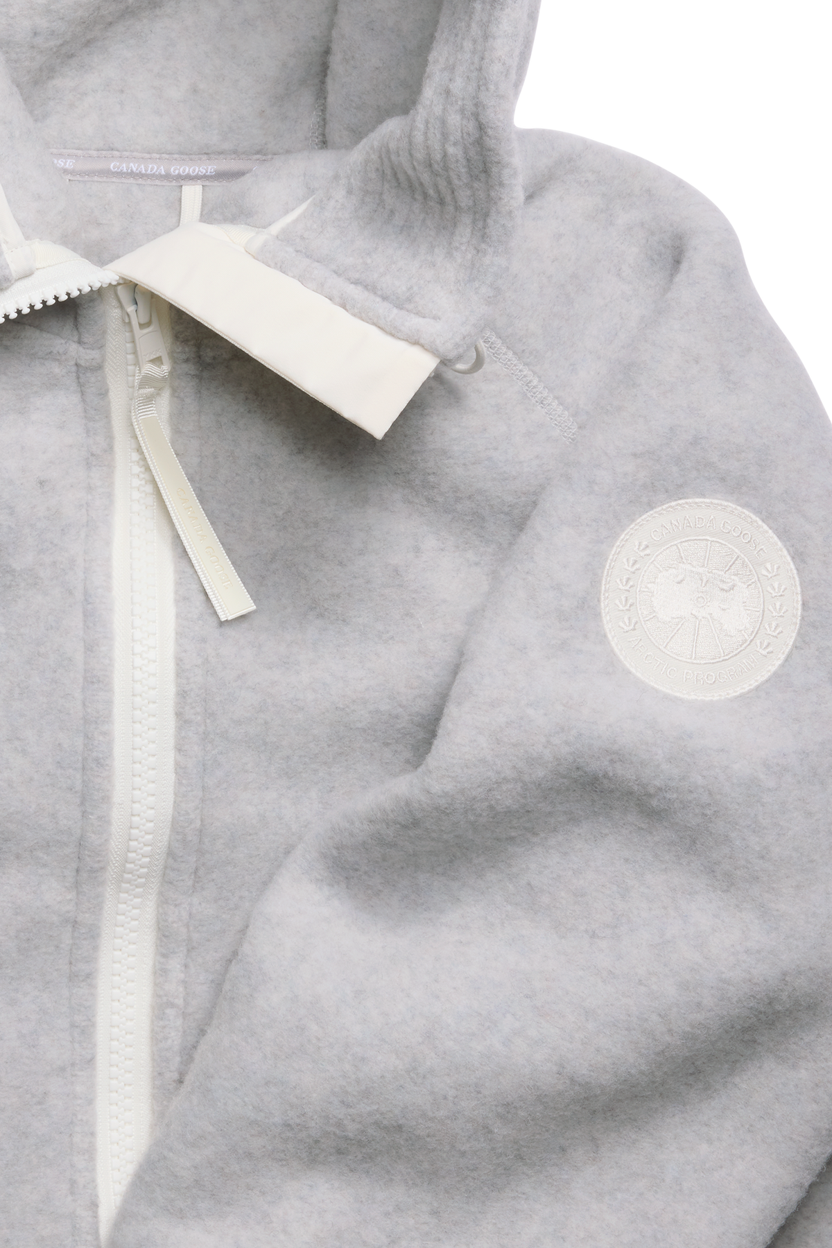 Chilliwack Fleece Bomber - White Disc