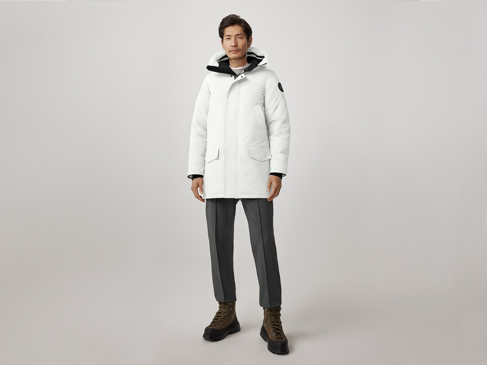 Mens white clearance canada goose jacket