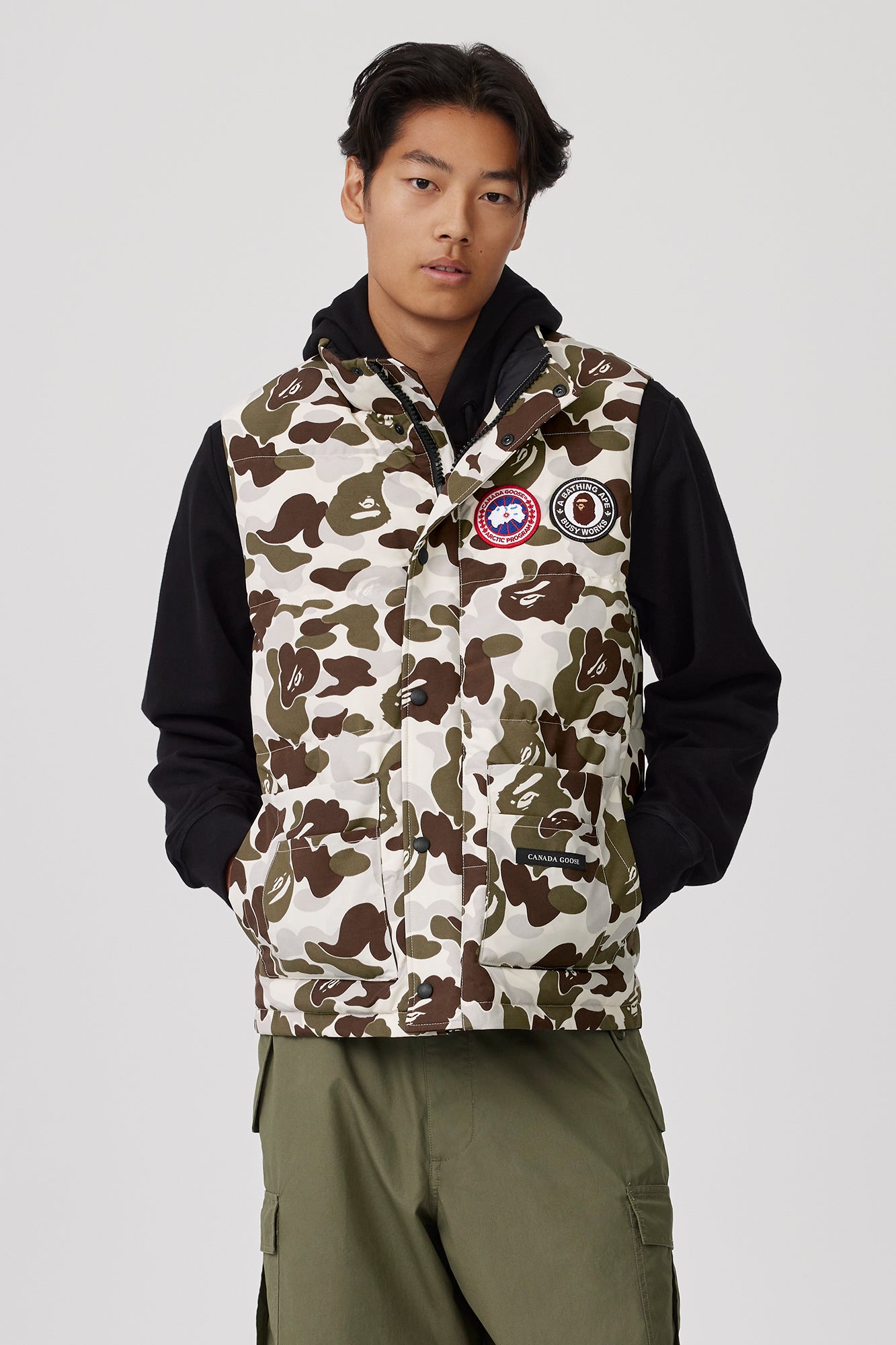 Canada goose shop freestyle vest camo